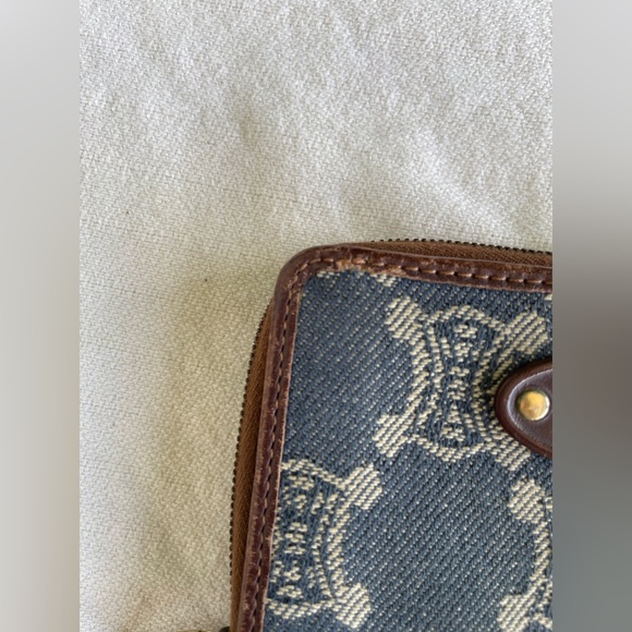 Celine - Denim Compact Bifold Wallet - Vintage - Picture 2 of 9